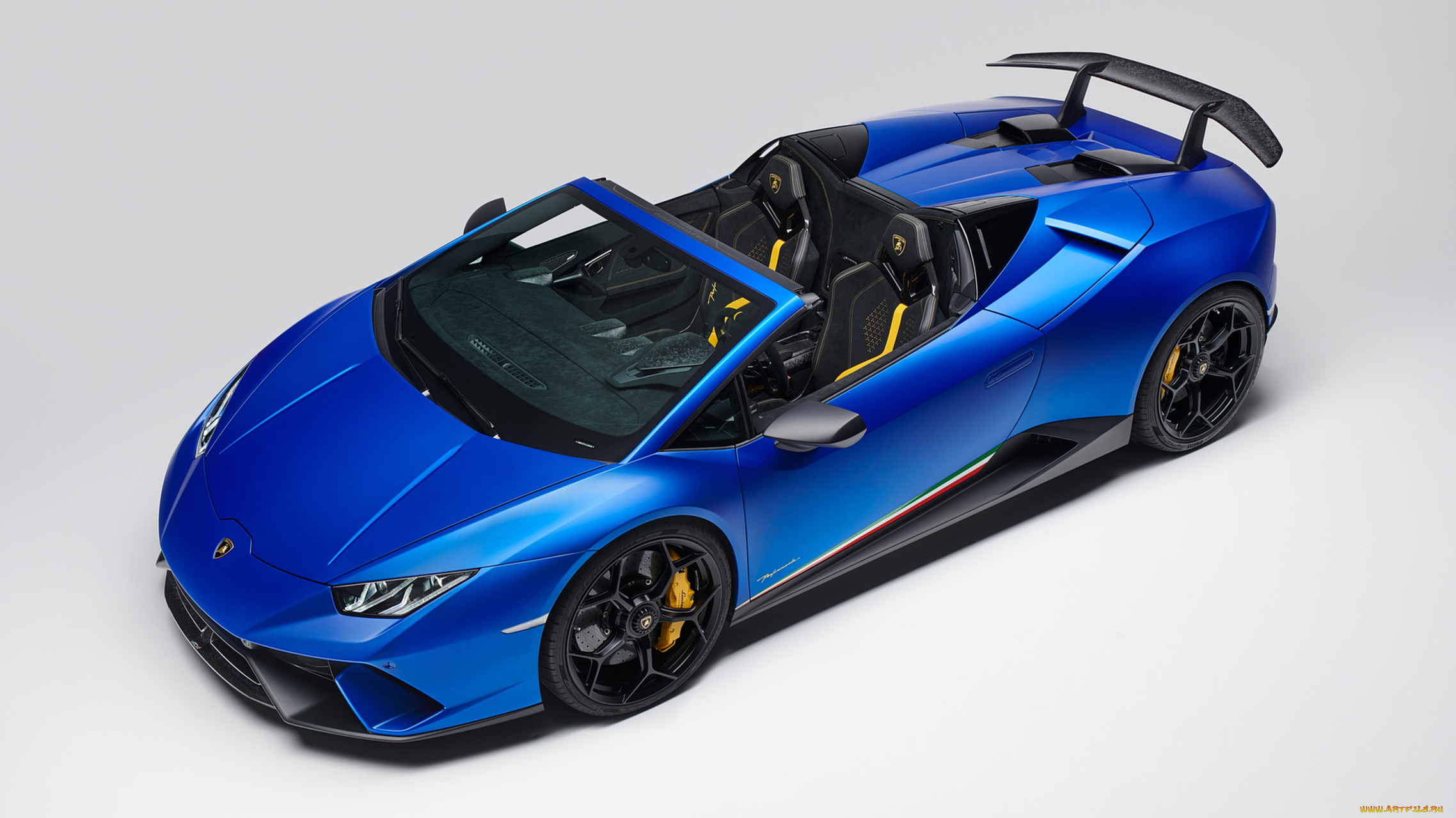 lamborghini huracan spyder performante 2019, , lamborghini, huracan, blue, spyder, performante, 2019